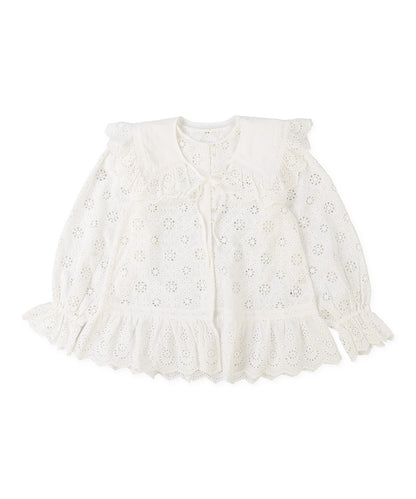 Cutwork Collar Blouse(LADIES)