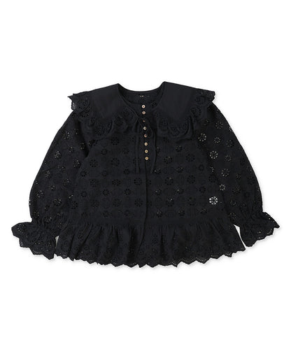 Cutwork Collar Blouse(LADIES)