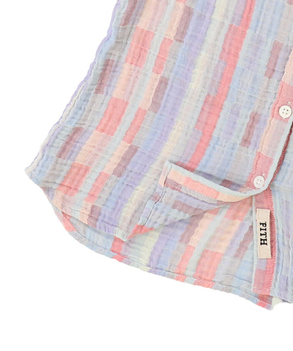 Striped Double Cloth Blouse