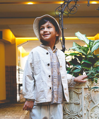 Cotton Linen Weather Cloth Long Sleeve Jacket