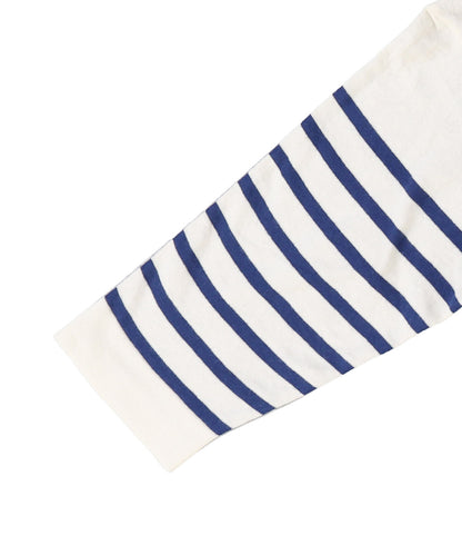 Striped Cotton Knit Docking Tee