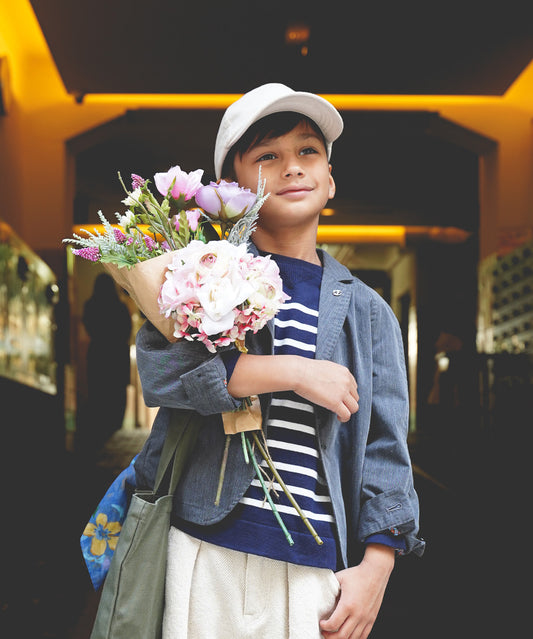 Striped Cotton Knit Docking Tee