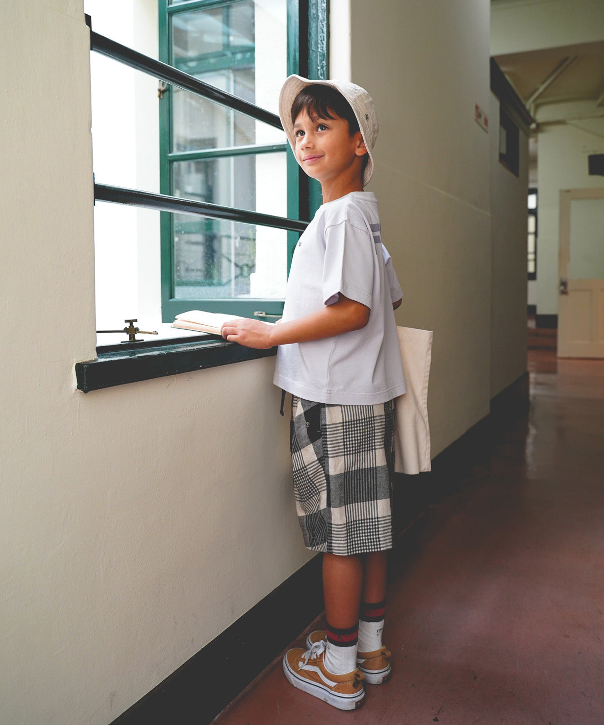 Smooth Cotton Jersey Back Logo Tee