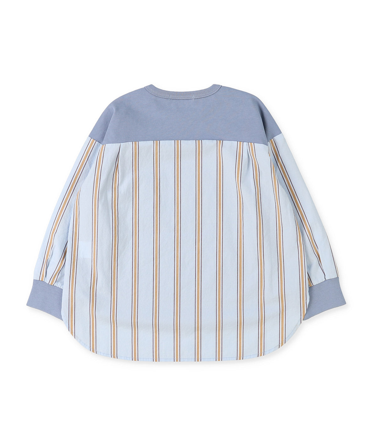 Smooth Cotton Jersey and Striped Long Sleeve Tee