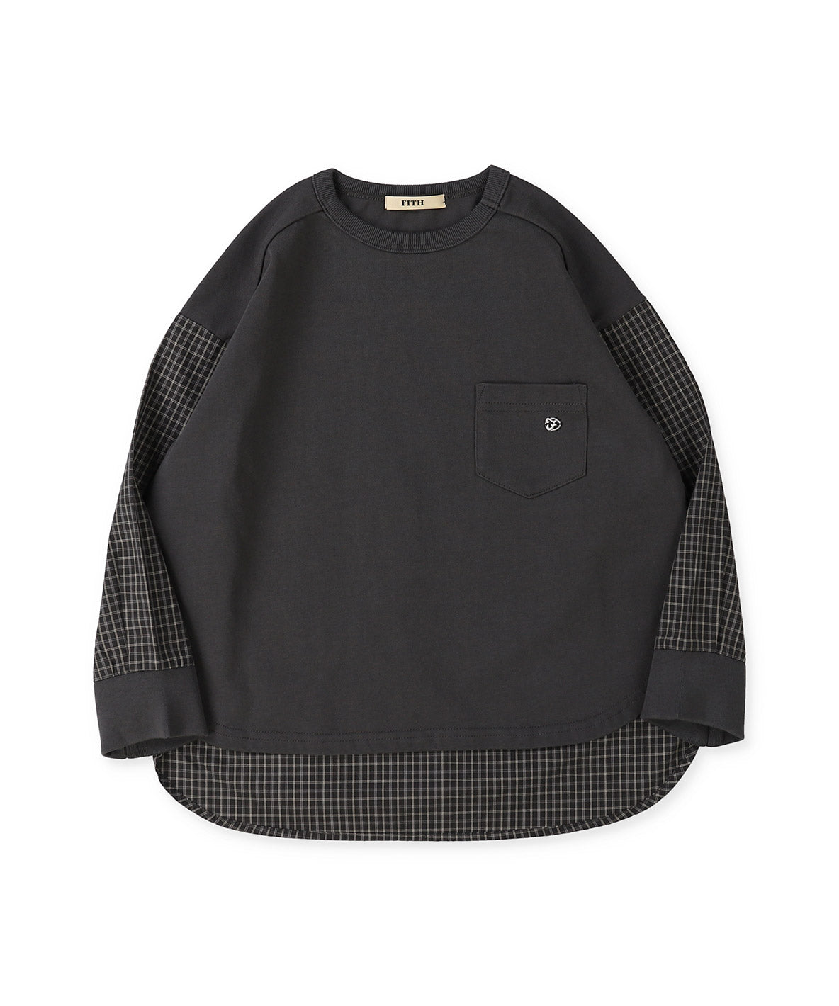 Smooth Cotton Jersey and Striped Long Sleeve Tee