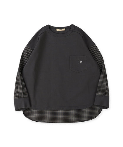 Smooth Cotton Jersey and Striped Long Sleeve Tee