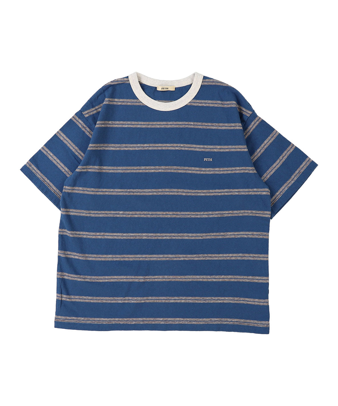 Recycled Cotton Striped Tee(LADIES)