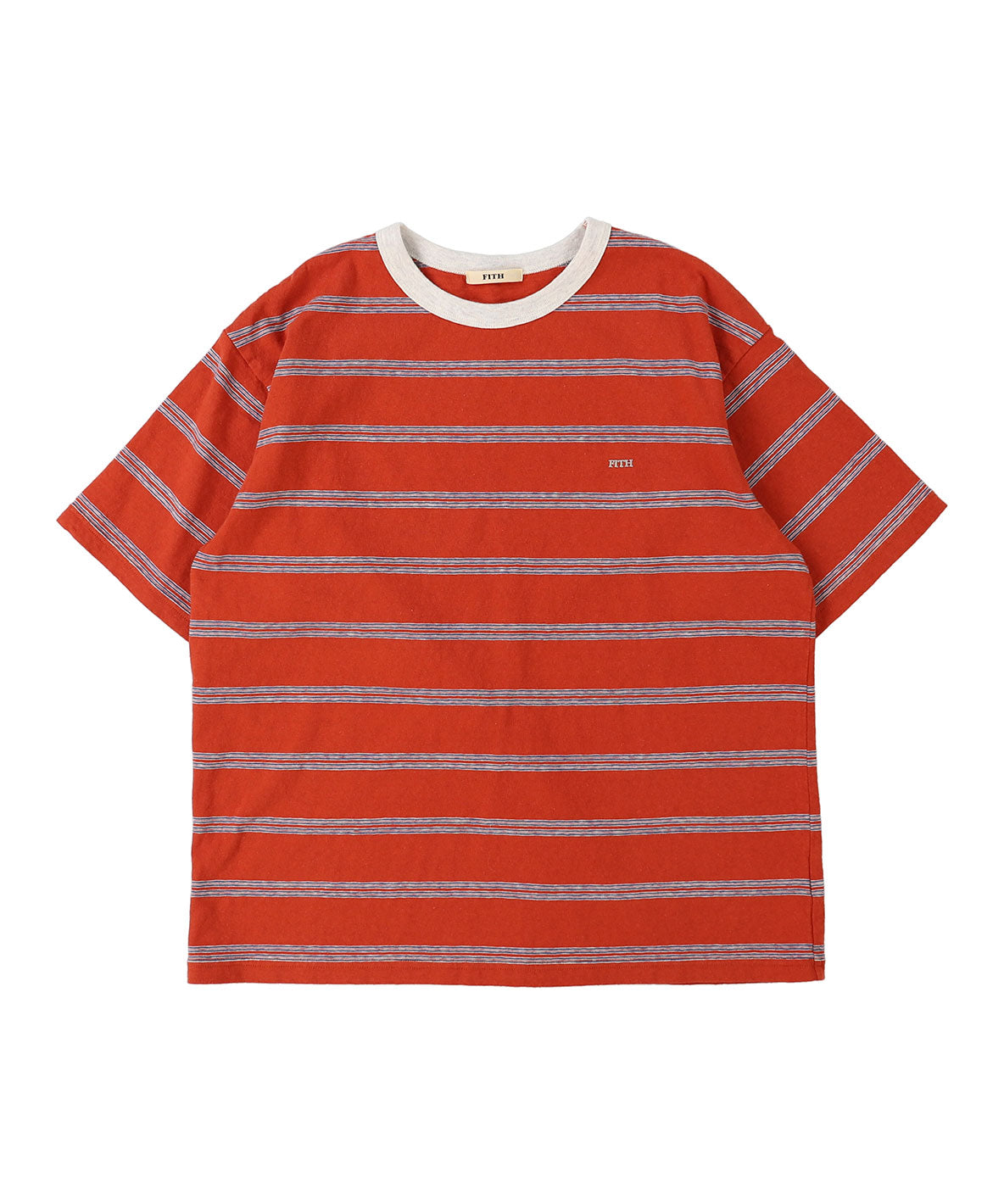 Recycled Cotton Striped Tee(LADIES)