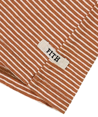 Recycled Cotton Striped Long Sleeve Tee