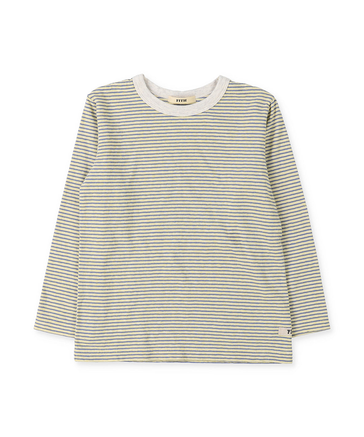 Recycled Cotton Striped Long Sleeve Tee