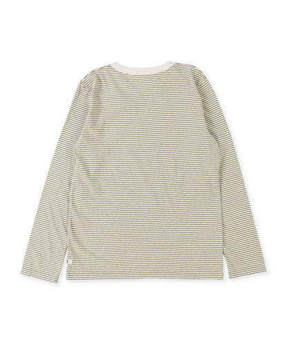 Recycled Cotton Striped Long Sleeve Tee(LADIES)