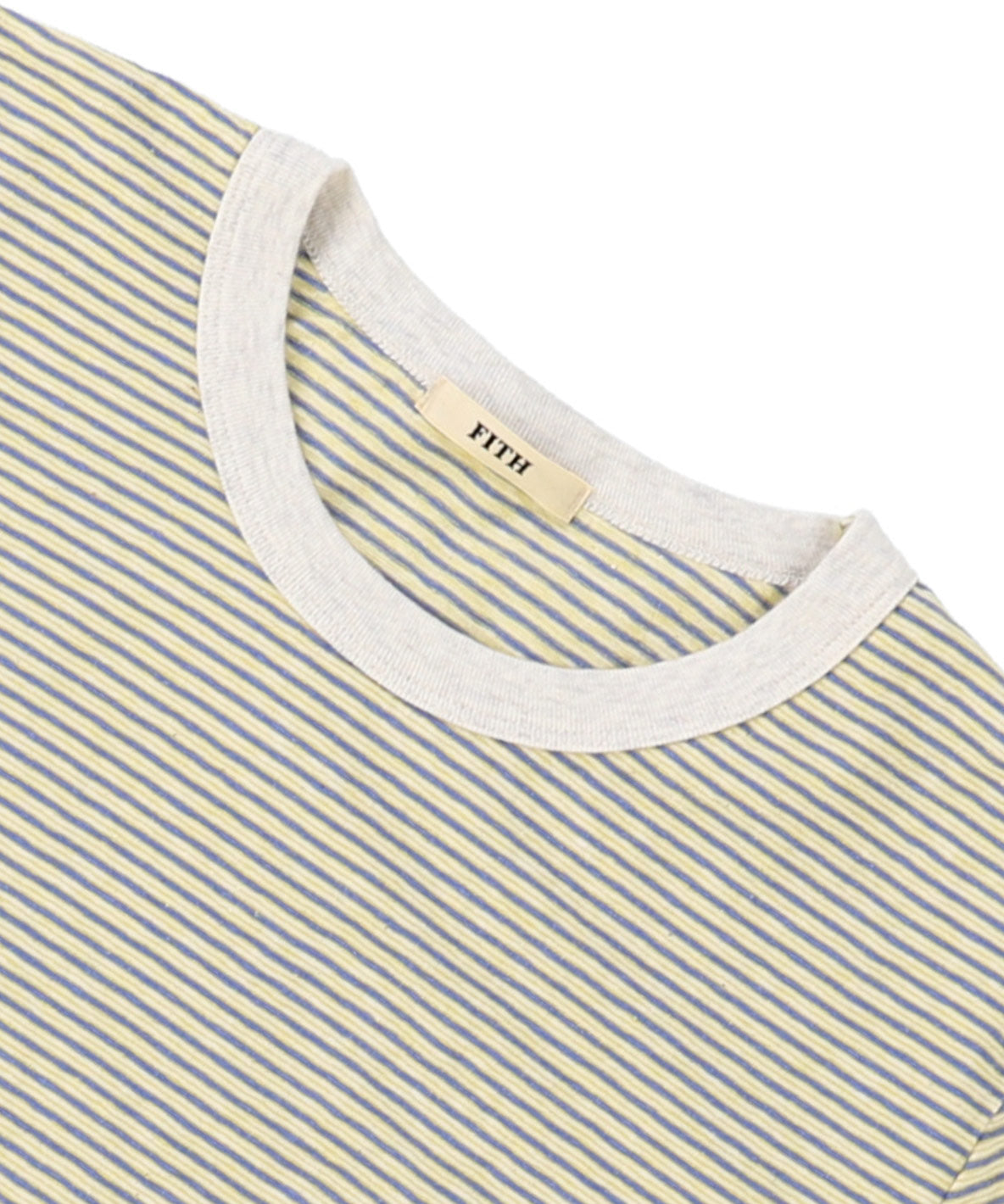 Recycled Cotton Striped Long Sleeve Tee(LADIES)