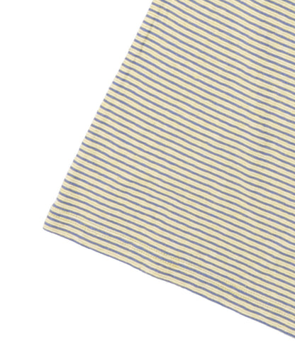 Recycled Cotton Striped Long Sleeve Tee(LADIES)