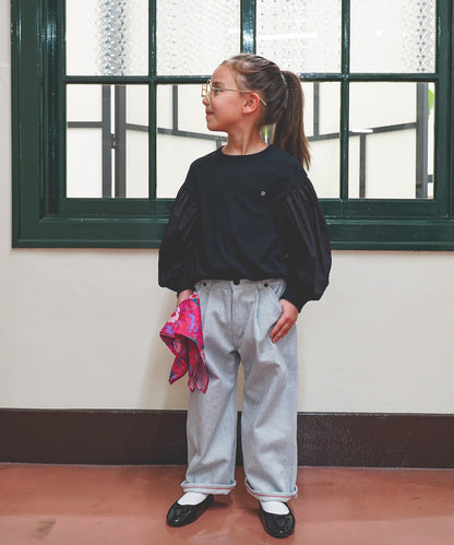 Ballooned Sleeve Long Sleeve Pullover