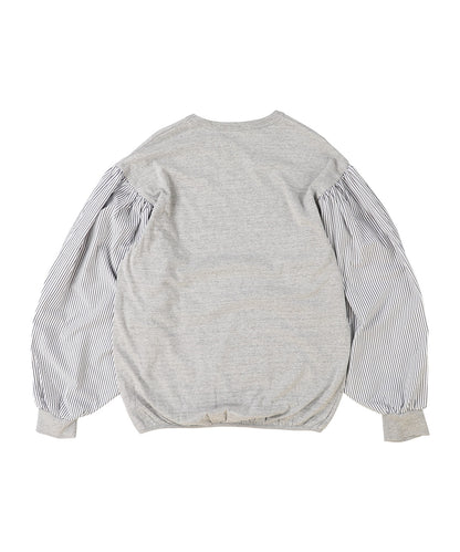 Ballooned Sleeve Long Sleeve Pullover(LADIES)