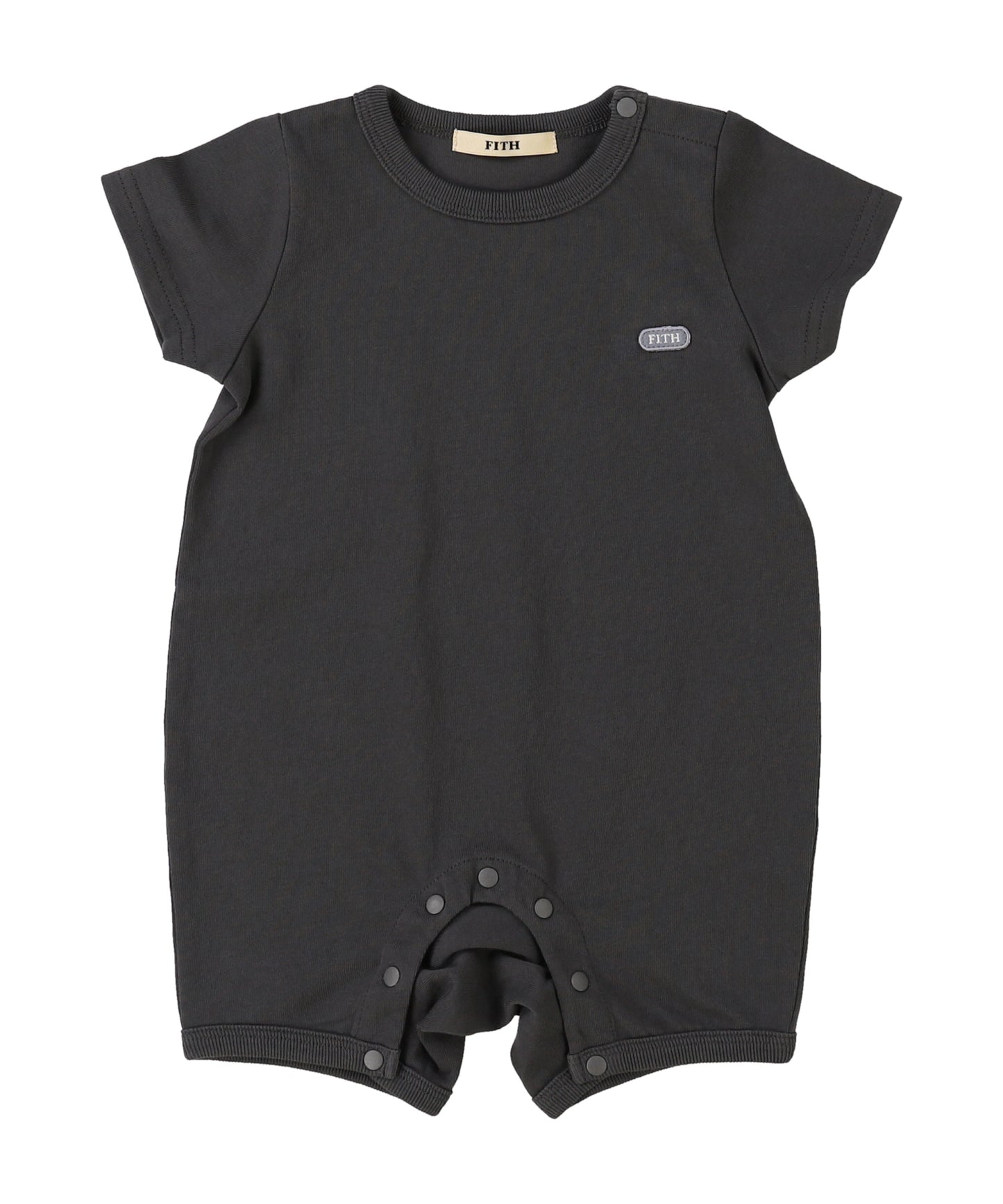 Baby Smooth Cotton Jersey Back Logo Rompers