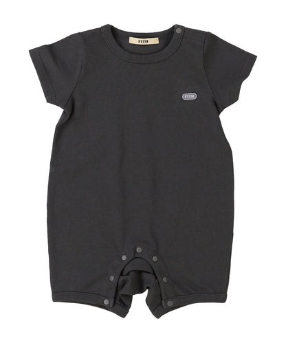 Baby Smooth Cotton Jersey Back Logo Rompers