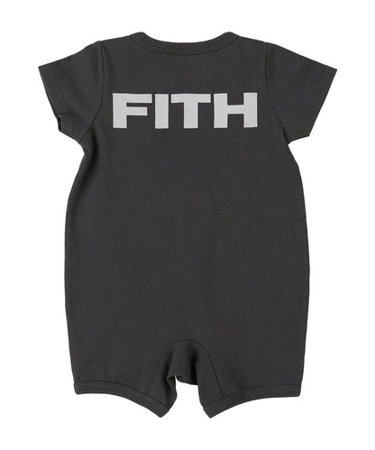 Baby Smooth Cotton Jersey Back Logo Rompers