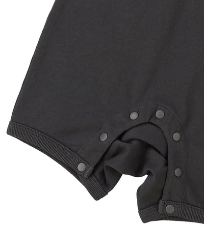 Baby Smooth Cotton Jersey Back Logo Rompers