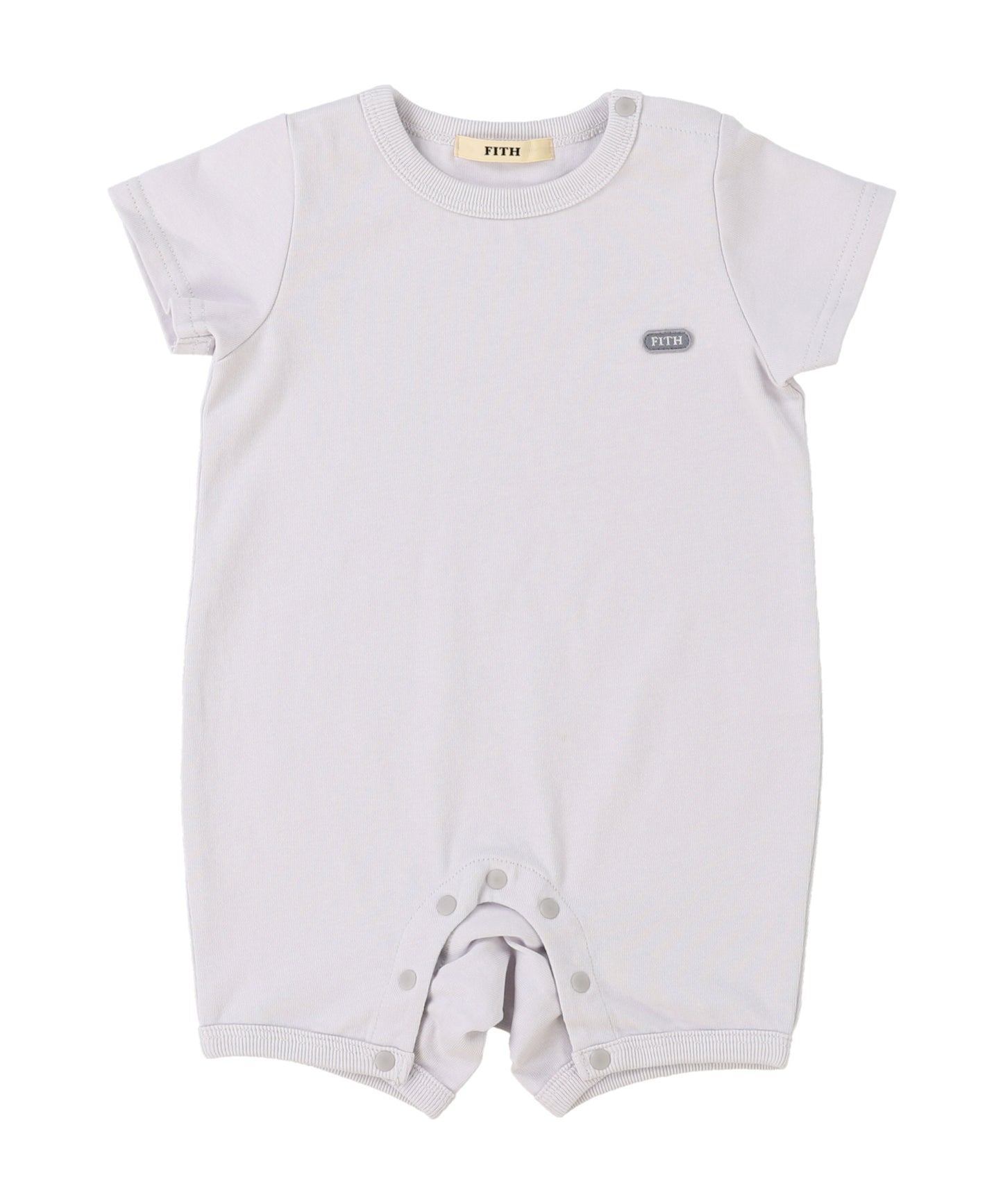 Baby Smooth Cotton Jersey Back Logo Rompers