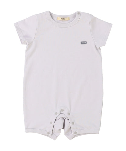 Baby Smooth Cotton Jersey Back Logo Rompers