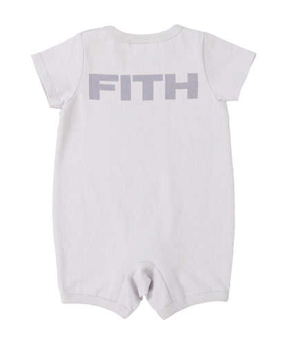 Baby Smooth Cotton Jersey Back Logo Rompers