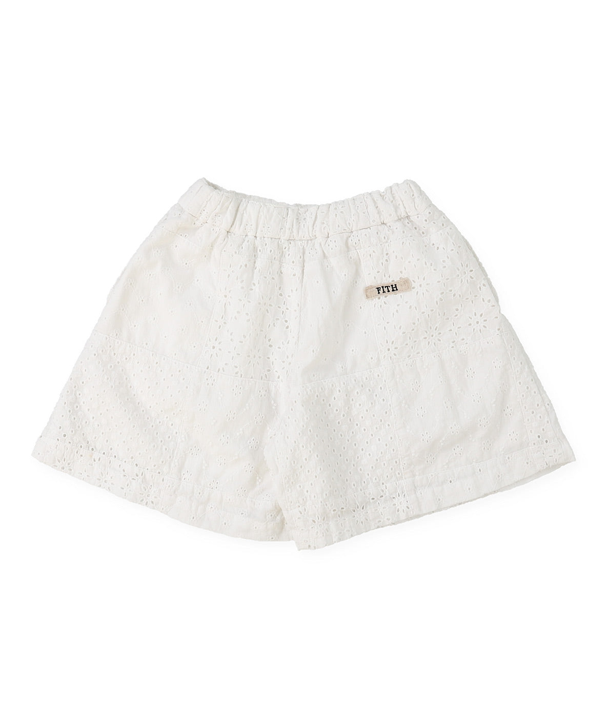 Embroidered Patchwork Shorts
