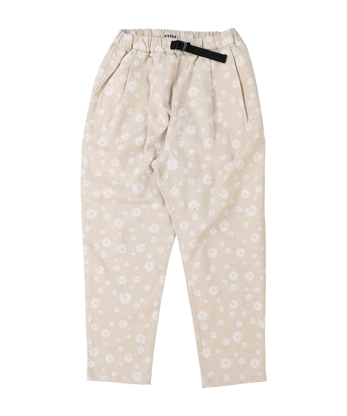 Floral Cotton Linen Long Pants(LADIES)