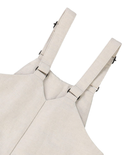 Cotton Linen Weather Cloth Salopettes