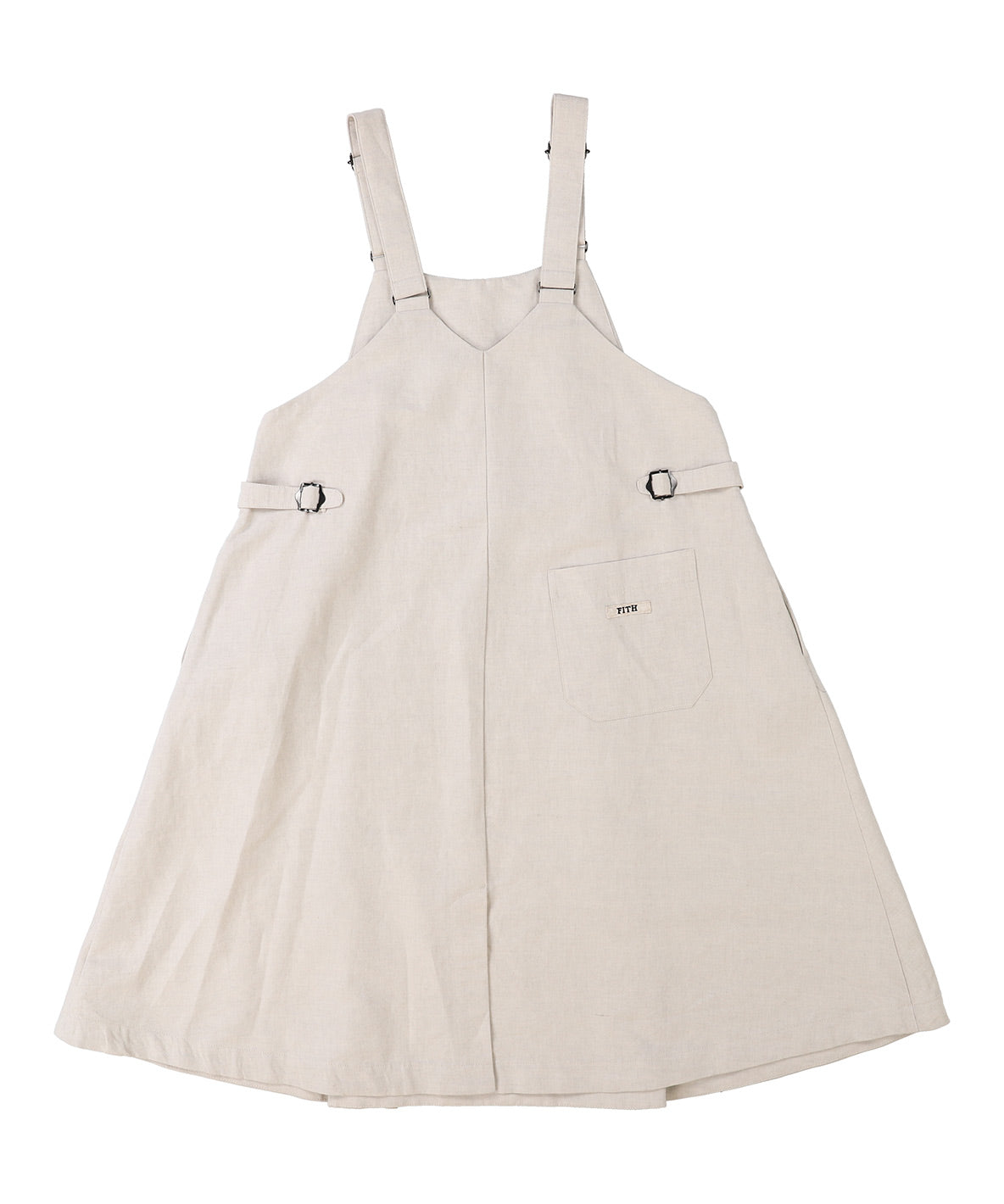 Cotton Linen Weather Cloth Salopette Skirt(LADIES)