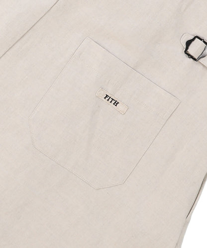 Cotton Linen Weather Cloth Salopette Skirt(LADIES)