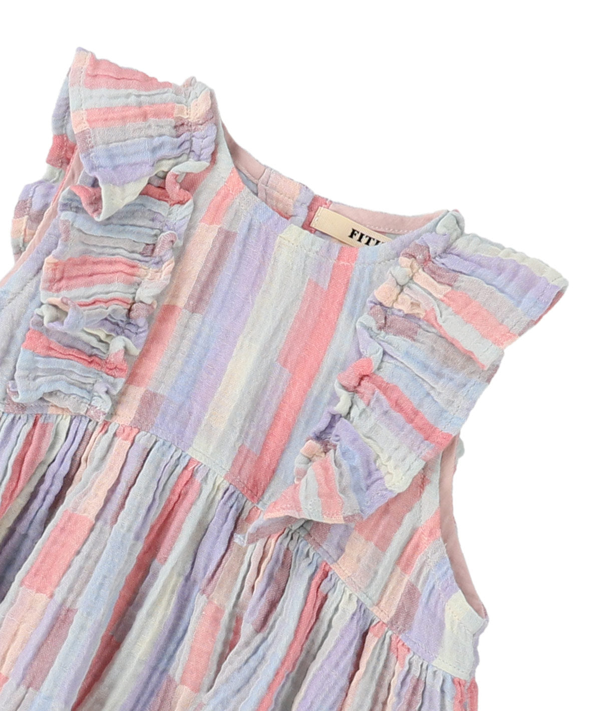 Baby Striped Double Cloth Frill Dress