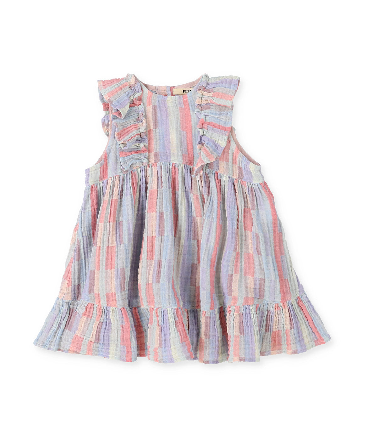 Baby Striped Double Cloth Frill Dress