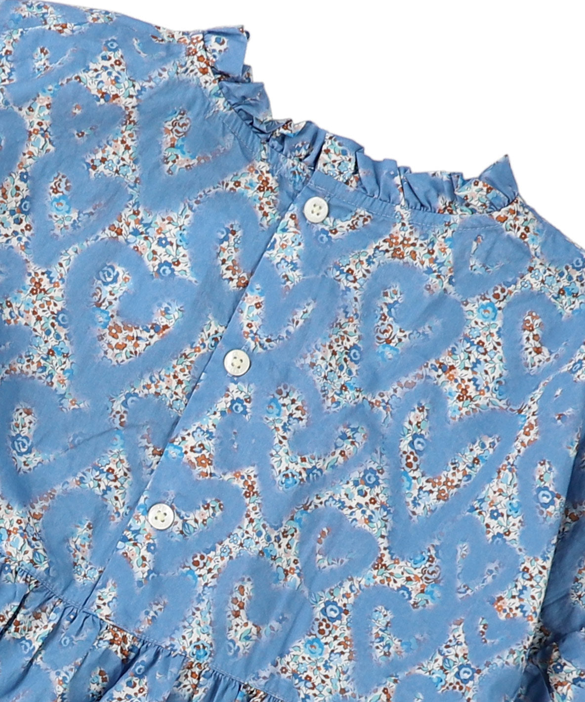 【タグ付】フィス　フリルプルオーバー　シャツ　リバティ　リンジーガーデン LIBERTY Ruffled Pullover(LADIES) – FITH ONLINE STORE