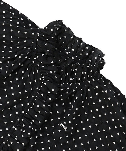 Dot Ruffle Blouse