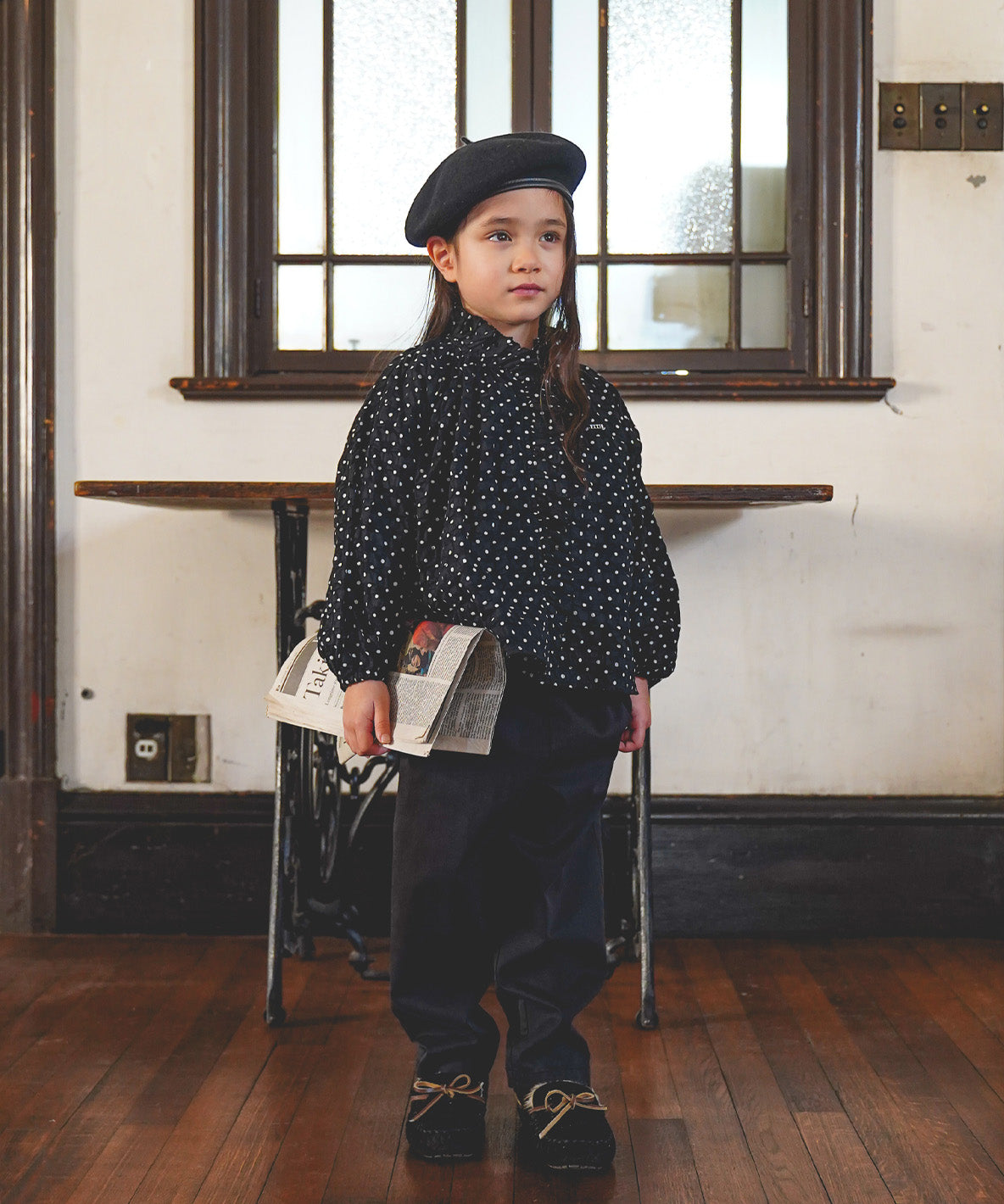 Dot Ruffle Blouse
