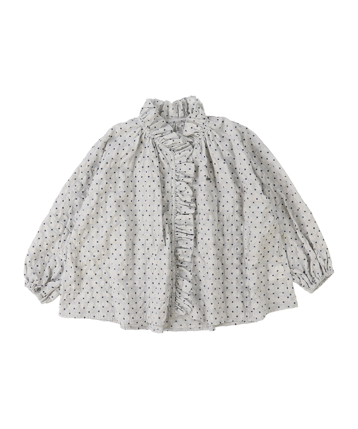 Dot Ruffle Blouse