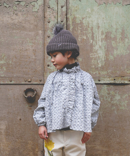 Dot Ruffle Blouse