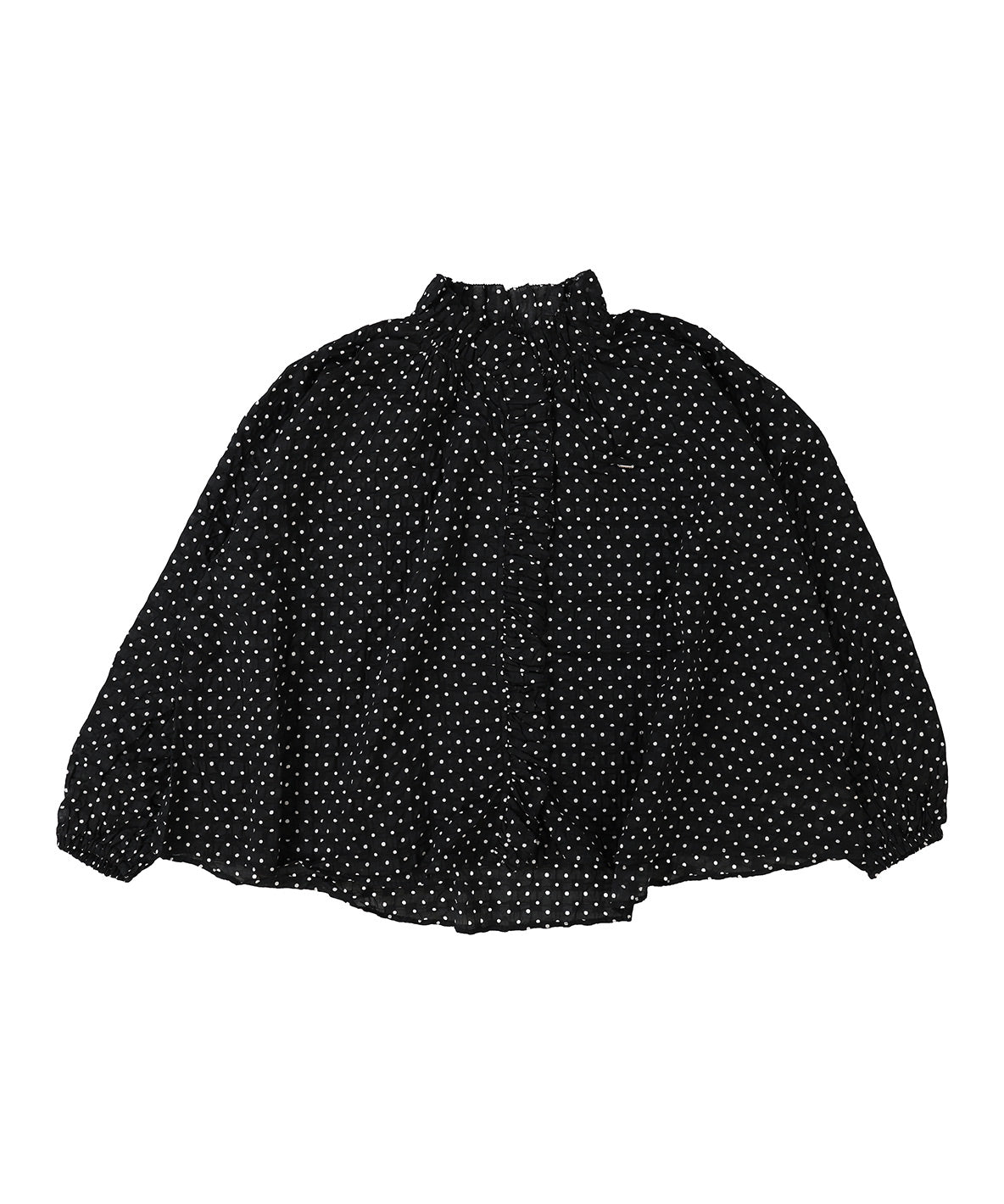Dot Ruffle Blouse(LADIES)