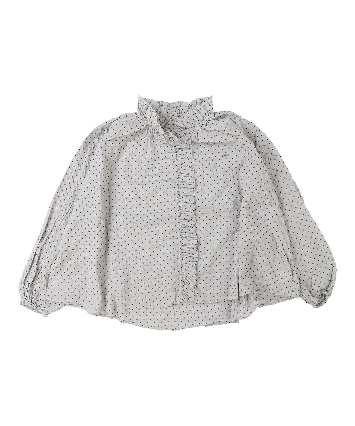 Dot Ruffle Blouse(LADIES)
