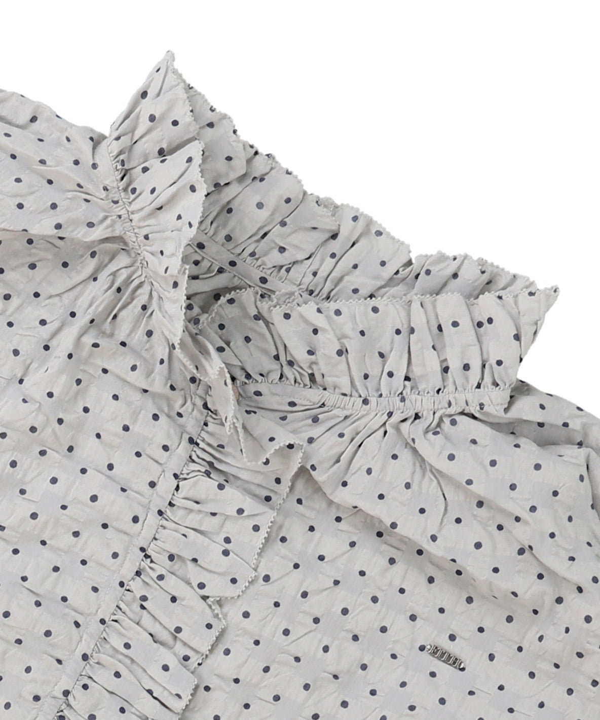 Dot Ruffle Blouse(LADIES)