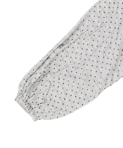 Dot Ruffle Blouse(LADIES)