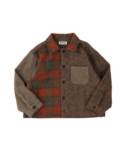 Cotton Tweed Shirt Jacket(LADIES)