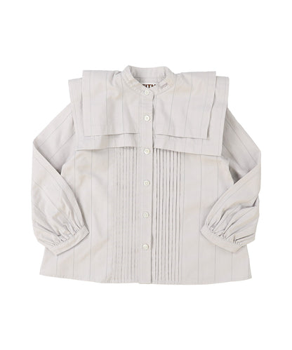 Striped Organic Cotton Blouse(LADIES)