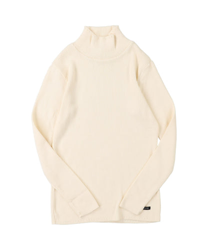 Washable Cotton L/S Turtleneck Knit(LADIES)