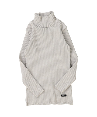 Washable Cotton L/S Turtleneck Knit