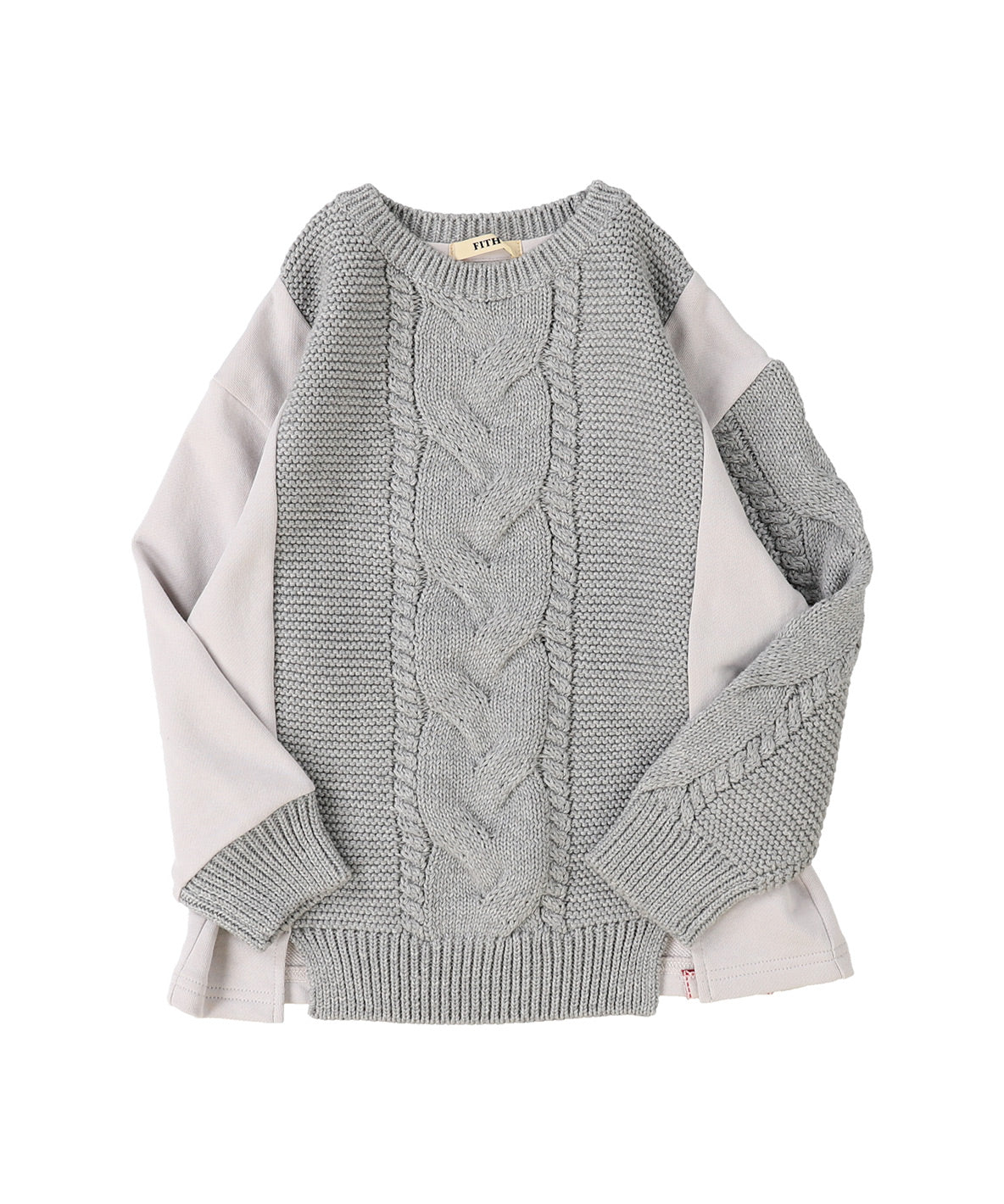 Pile and Knit Docking Pullover
