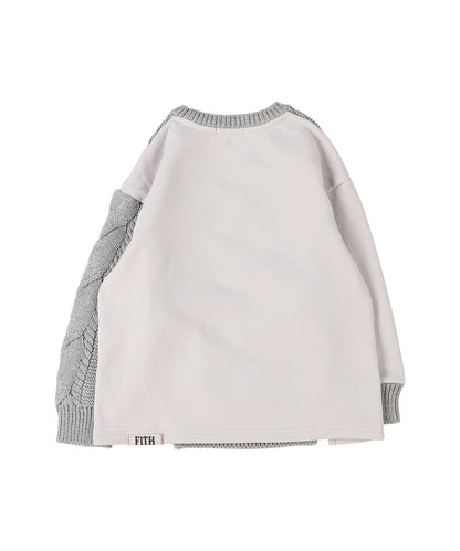 Pile and Knit Docking Pullover