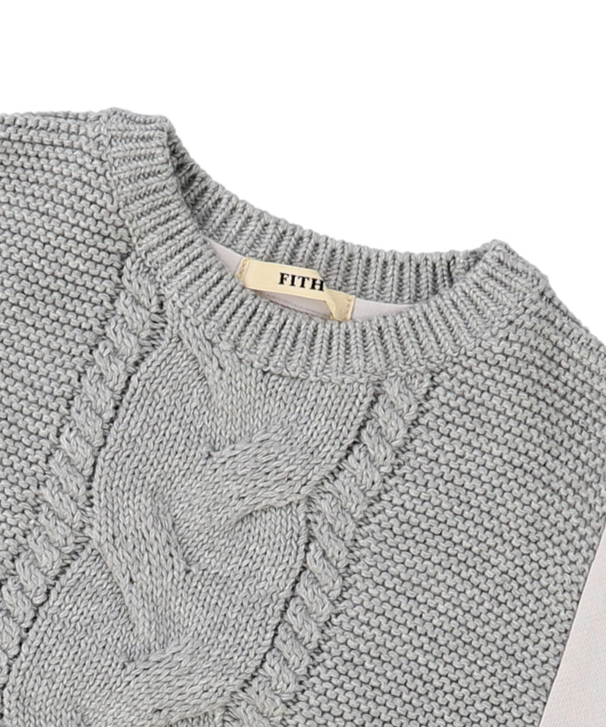 Pile and Knit Docking Pullover
