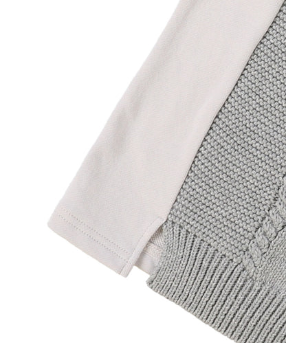 Pile and Knit Docking Pullover(LADIES)